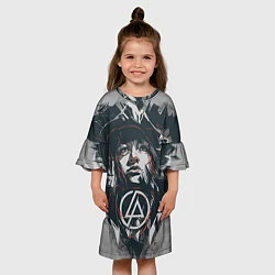 Платье клеш для девочки Linkin Park: My Style, цвет: 3D-принт — фото 2