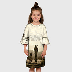 Платье клеш для девочки Fallout City, цвет: 3D-принт — фото 2