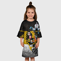 Платье клеш для девочки Имперский флаг, цвет: 3D-принт — фото 2
