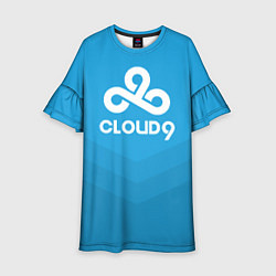 Платье клеш для девочки Cloud 9, цвет: 3D-принт