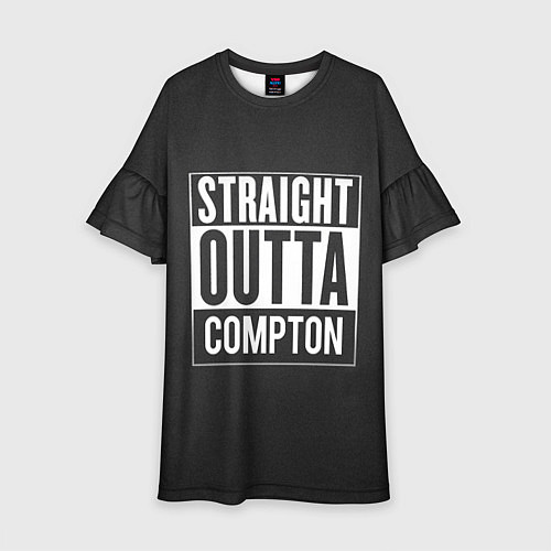 Детское платье Straight Outta Compton / 3D-принт – фото 1