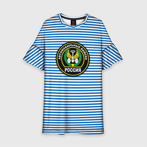 Детское платье Тельняшка АВ РФ / 3D-принт – фото 1