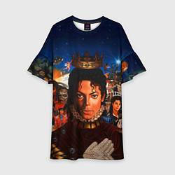 Платье клеш для девочки Michael Jackson: Pop King, цвет: 3D-принт