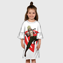 Платье клеш для девочки Стинг из Саблезуба, цвет: 3D-принт — фото 2