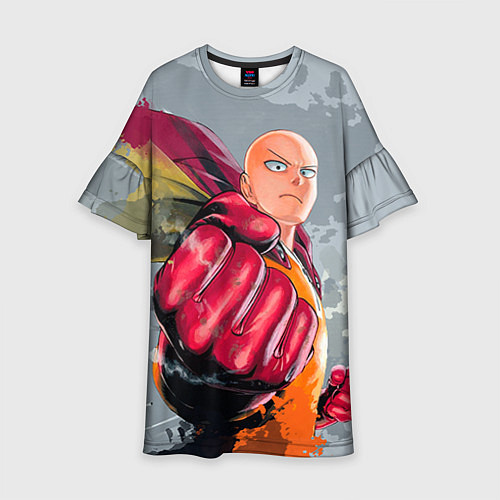 Детское платье One Punch Man Fist / 3D-принт – фото 1