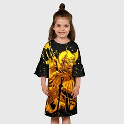 Платье клеш для девочки Dark Souls: Gold Knight, цвет: 3D-принт — фото 2