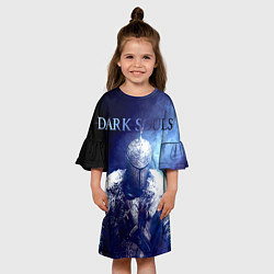 Платье клеш для девочки Knight of fire - dark souls, цвет: 3D-принт — фото 2