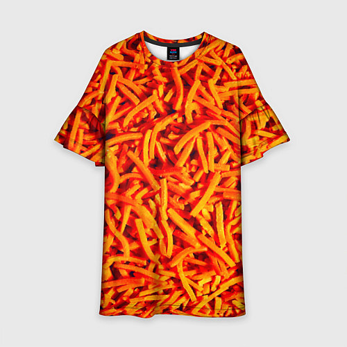 Детское платье Морковь / 3D-принт – фото 1