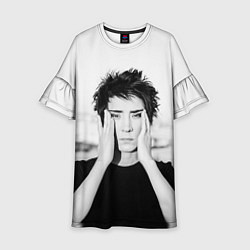 Платье клеш для девочки Молодая Земфира, цвет: 3D-принт