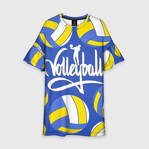 Детское платье Волейбол 6 / 3D-принт – фото 1