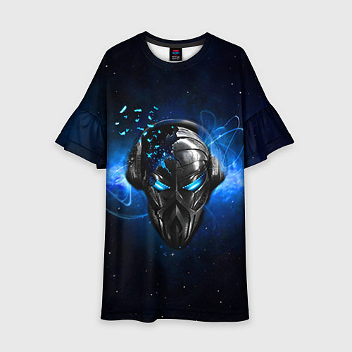 Детское платье Pirate Station: Blue Space / 3D-принт – фото 1