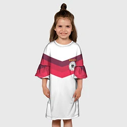 Платье клеш для девочки Сборная Германии по футболу, цвет: 3D-принт — фото 2