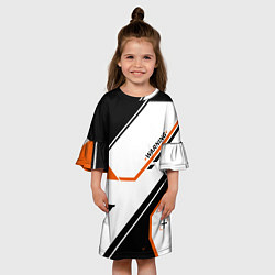 Платье клеш для девочки CS:GO Asiimov P250 Style, цвет: 3D-принт — фото 2