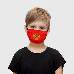 Маска для лица детская РОССИЯ RUSSIA UNIFORM, цвет: 3D-принт