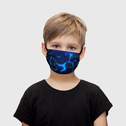 Детская маска для лица 3D ПЛИТЫ NEON STEEL НЕОНОВЫЕ ПЛИТЫ