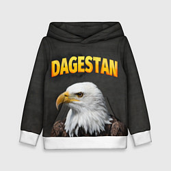 Толстовка-худи детская Dagestan Eagle, цвет: 3D-белый