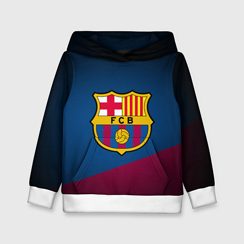 Детская толстовка FCB Barcelona / 3D-Белый – фото 1