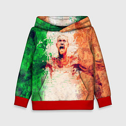 Толстовка-худи детская Conor McGregor: Ireland, цвет: 3D-красный