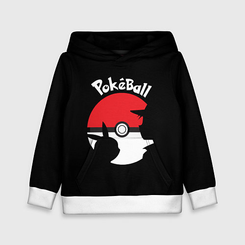 Детская толстовка Pokeball / 3D-Белый – фото 1