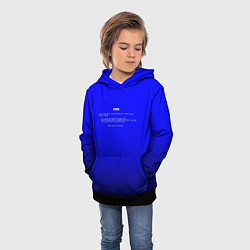 Толстовка-худи детская BSOD, цвет: 3D-черный — фото 2