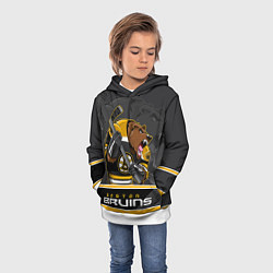 Толстовка-худи детская Boston Bruins, цвет: 3D-белый — фото 2