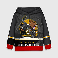 Толстовка-худи детская Boston Bruins, цвет: 3D-красный