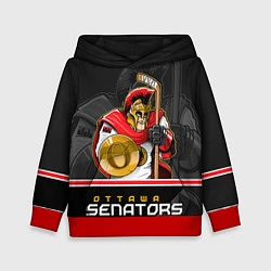 Толстовка-худи детская Ottawa Senators, цвет: 3D-красный