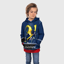 Толстовка-худи детская Bay Lightning, цвет: 3D-красный — фото 2