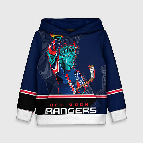 Детская толстовка New York Rangers / 3D-Белый – фото 1