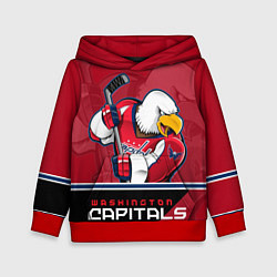 Толстовка-худи детская Washington Capitals, цвет: 3D-красный