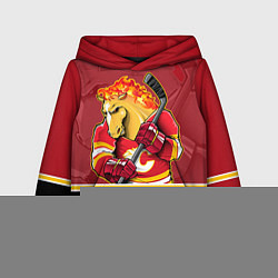 Толстовка-худи детская Calgary Flames, цвет: 3D-белый