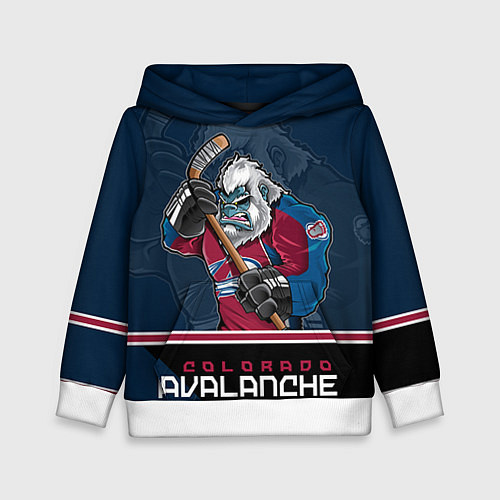 Детская толстовка Colorado Avalanche / 3D-Белый – фото 1