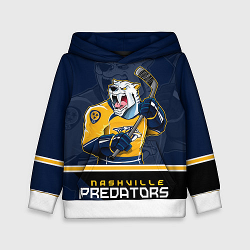 Детская толстовка Nashville Predators / 3D-Белый – фото 1