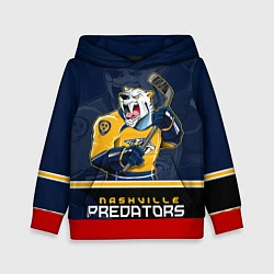 Толстовка-худи детская Nashville Predators, цвет: 3D-красный