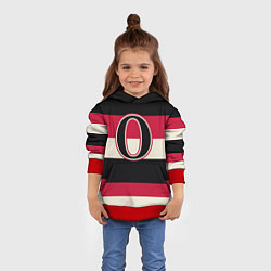 Толстовка-худи детская Ottawa Senators O, цвет: 3D-красный — фото 2