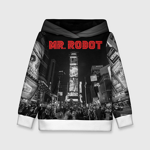 Детская толстовка Mr. Robot City / 3D-Белый – фото 1
