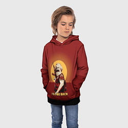 Толстовка-худи детская Маркс: Ill Be Back, цвет: 3D-черный — фото 2