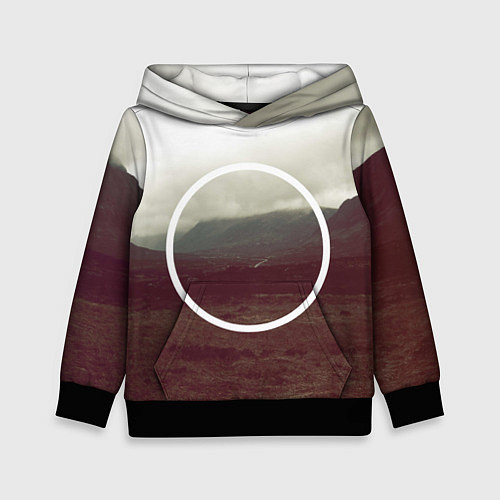 Детская толстовка Круг / 3D-Черный – фото 1