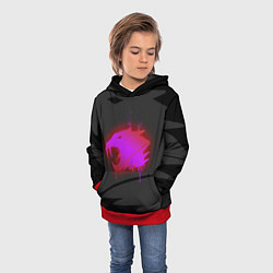 Толстовка-худи детская CS:GO: iBUYPOWER Black Сollection, цвет: 3D-красный — фото 2