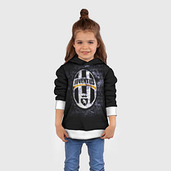 Толстовка-худи детская Juventus: shadows, цвет: 3D-белый — фото 2