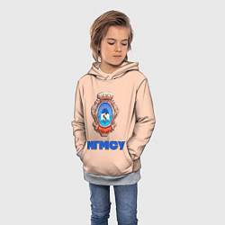 Толстовка-худи детская МГМСУ, цвет: 3D-меланж — фото 2