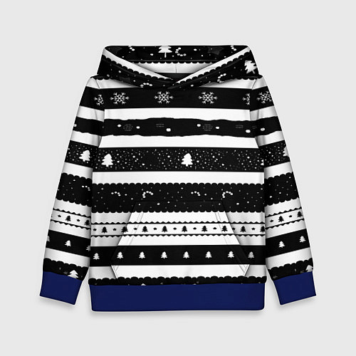 Детская толстовка Рождество / 3D-Синий – фото 1