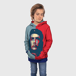 Толстовка-худи детская Che Guevara, цвет: 3D-синий — фото 2