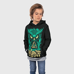 Толстовка-худи детская Bring Me The Horizon: Owl, цвет: 3D-меланж — фото 2