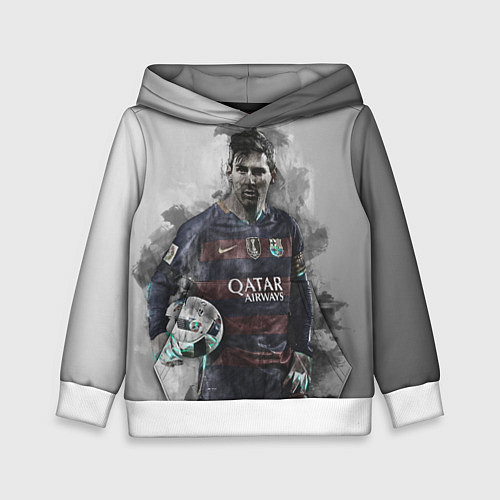 Детская толстовка Lionel Messi / 3D-Белый – фото 1