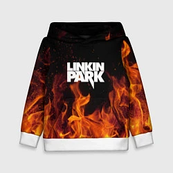 Толстовка-худи детская Linkin Park: Hell Flame, цвет: 3D-белый