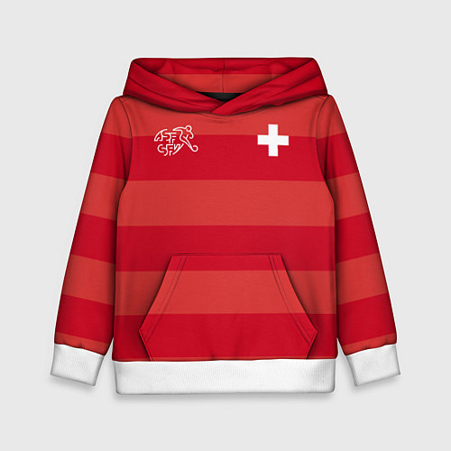 Детская толстовка Сборная Швейцарии по футболу / 3D-Белый – фото 1