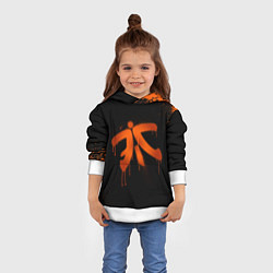 Толстовка-худи детская Fnatic: Black collection, цвет: 3D-белый — фото 2