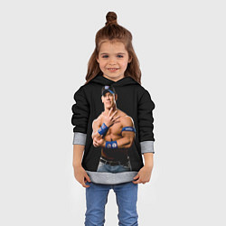 Толстовка-худи детская Джон Сина борец, цвет: 3D-меланж — фото 2