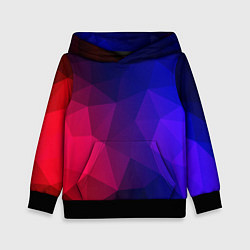Толстовка-худи детская Red&Blue, цвет: 3D-черный